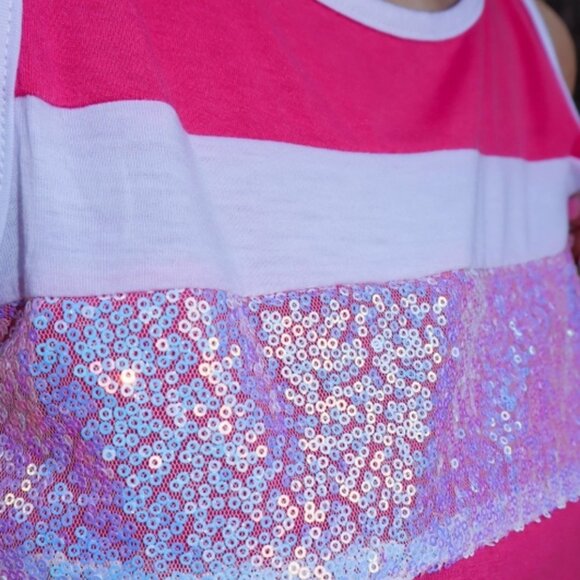 Shimmer Sequin Tank Top - Picture 6 of 6